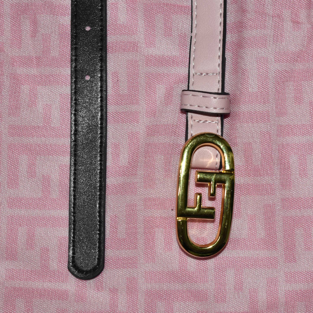 Fendi Pink Premium Quality Girls Dress-3