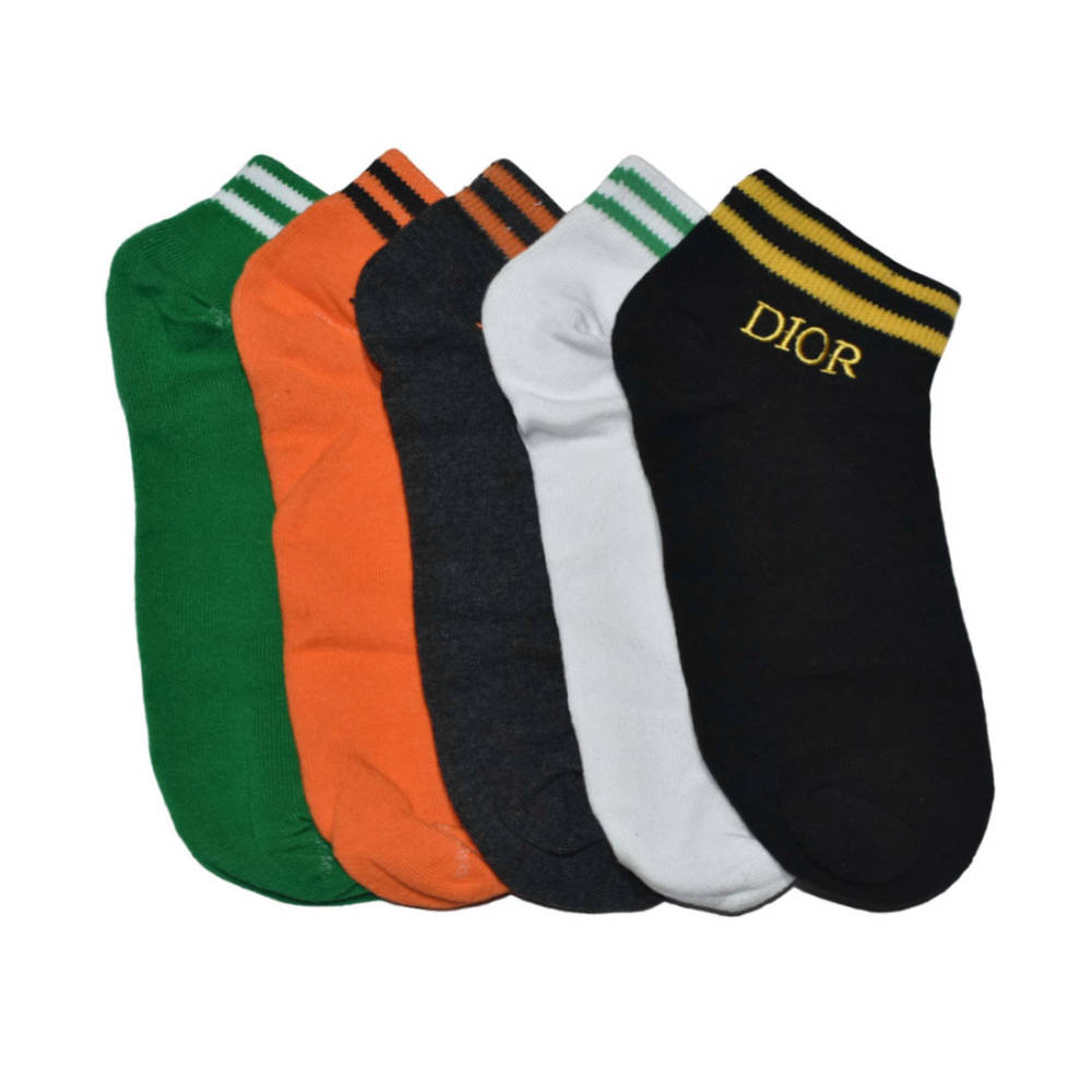 Dior Low Anklet Multi Color Premium Quality Socks-thumb-0