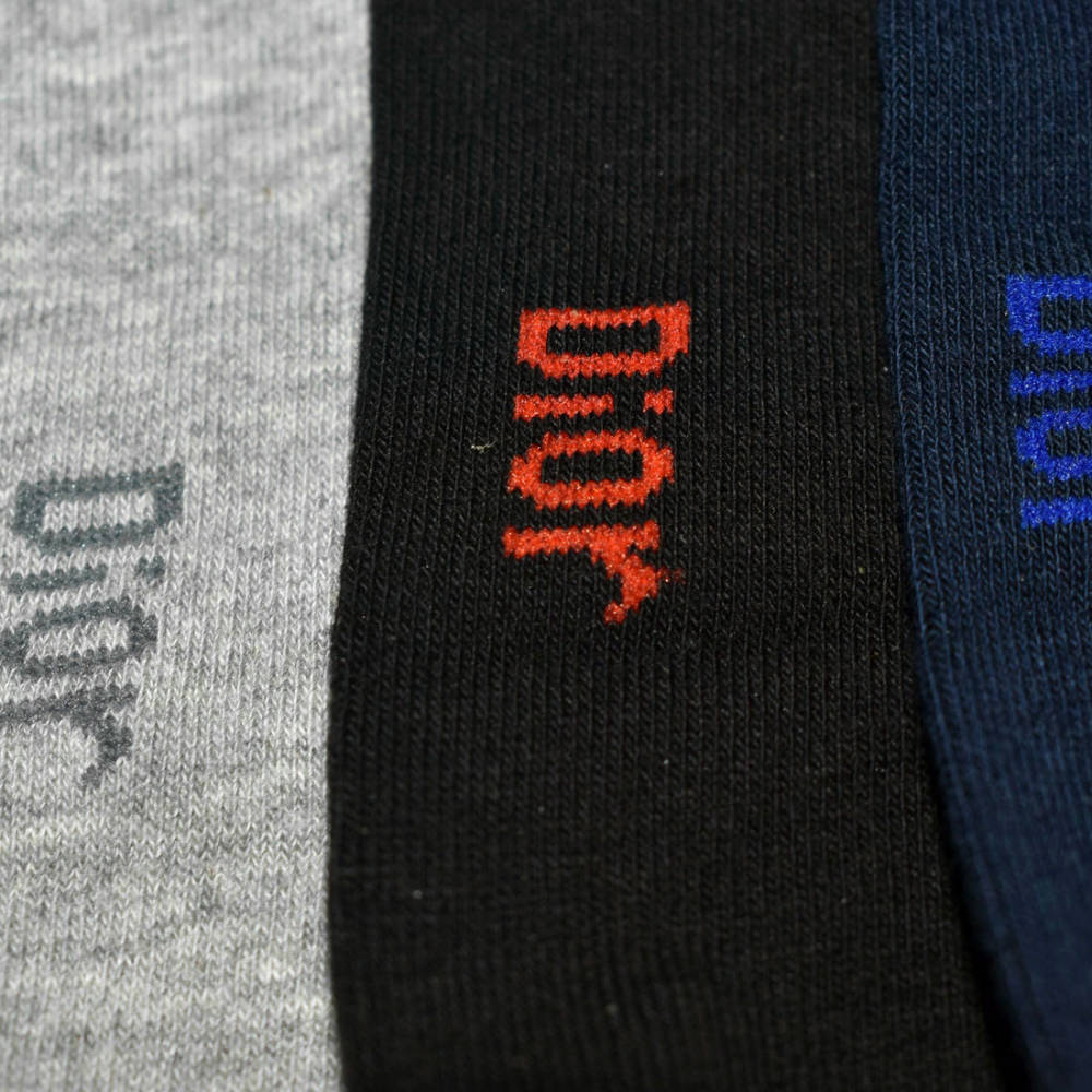 Dior Low Cut Premium Quality Cotton Socks-thumb-3