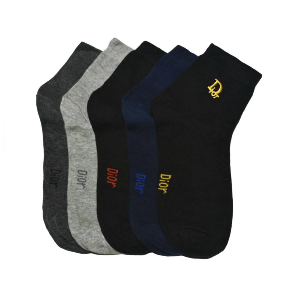Dior Low Cut Premium Quality Cotton Socks-thumb-0