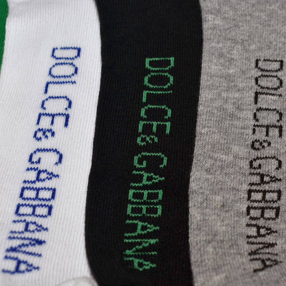Dolce & Gabbana Low Anklet Single Line Premium Socks-thumb-3
