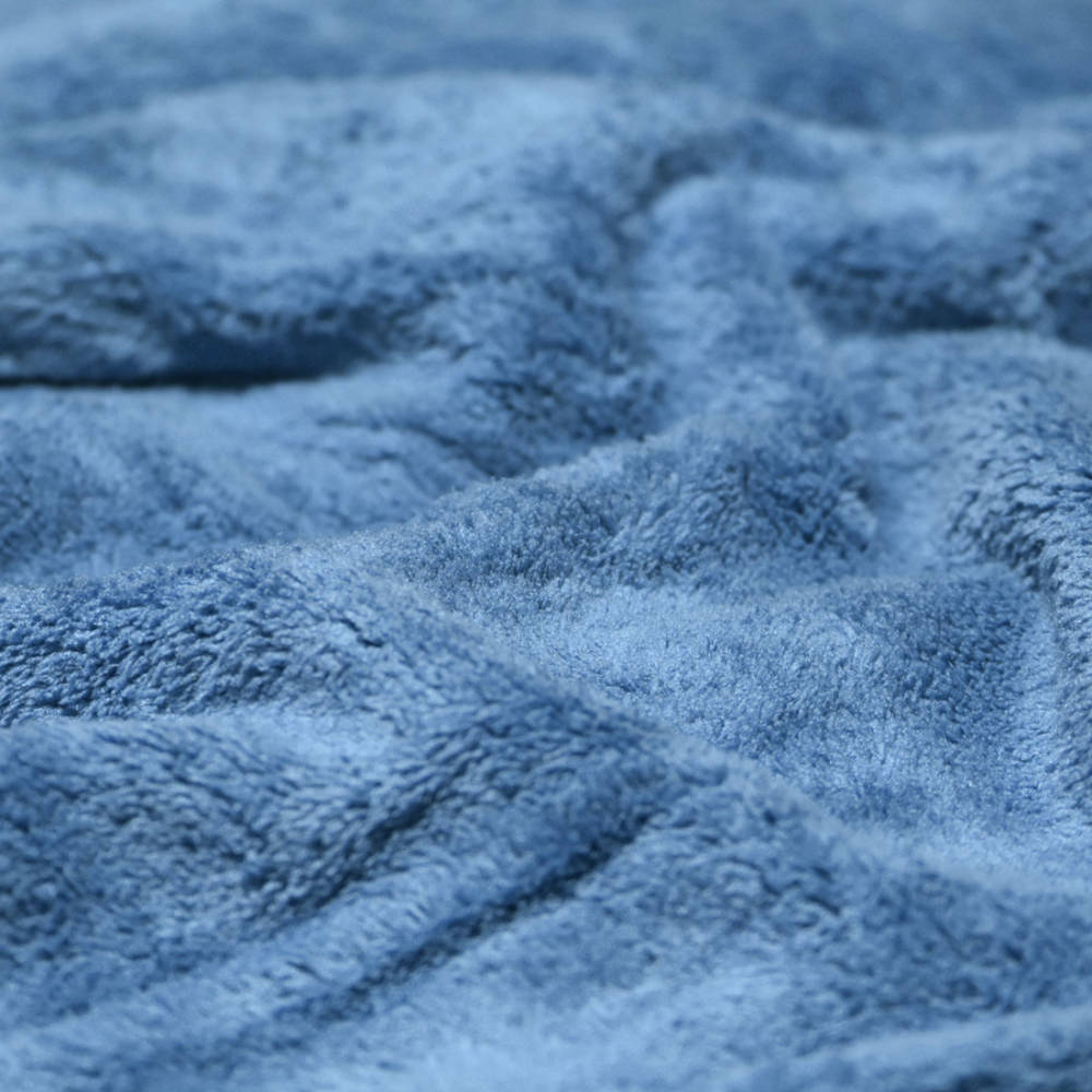 Prada Embroinded Blue Premium Quality Towel - Set of 2-thumb-3