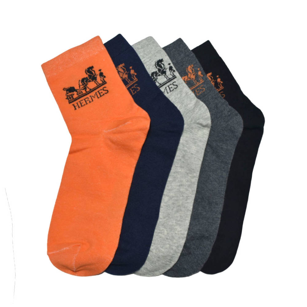Hermes Multi Color Low Cut Premium Quality Socks-1