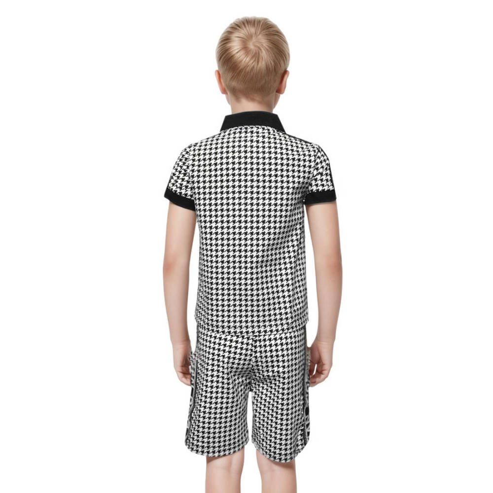 Dior Embroidered logo White Kids Co-ord Set-1