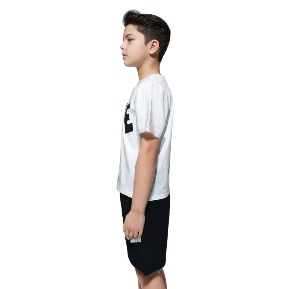Nike Printed White Premium Kids Co-ord Set-2