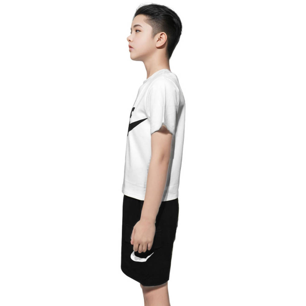 Nike Printed White Premium Kids Co-ord Set-thumb-2