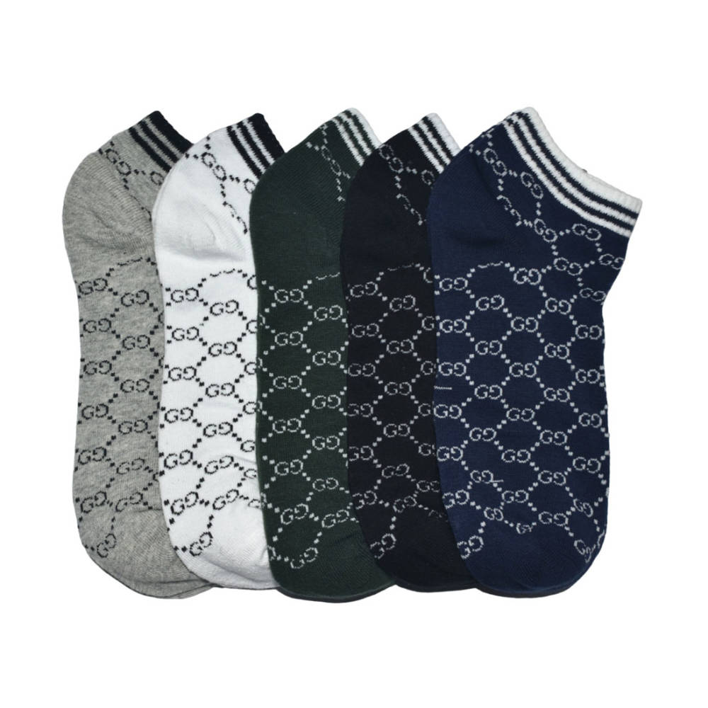 Gucci Monogram Premium Luxury Low Anklet Socks-thumb-0