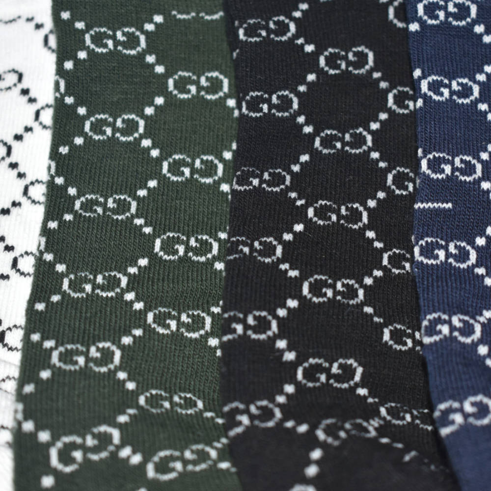 Gucci Monogram Premium Luxury Low Anklet Socks-thumb-3