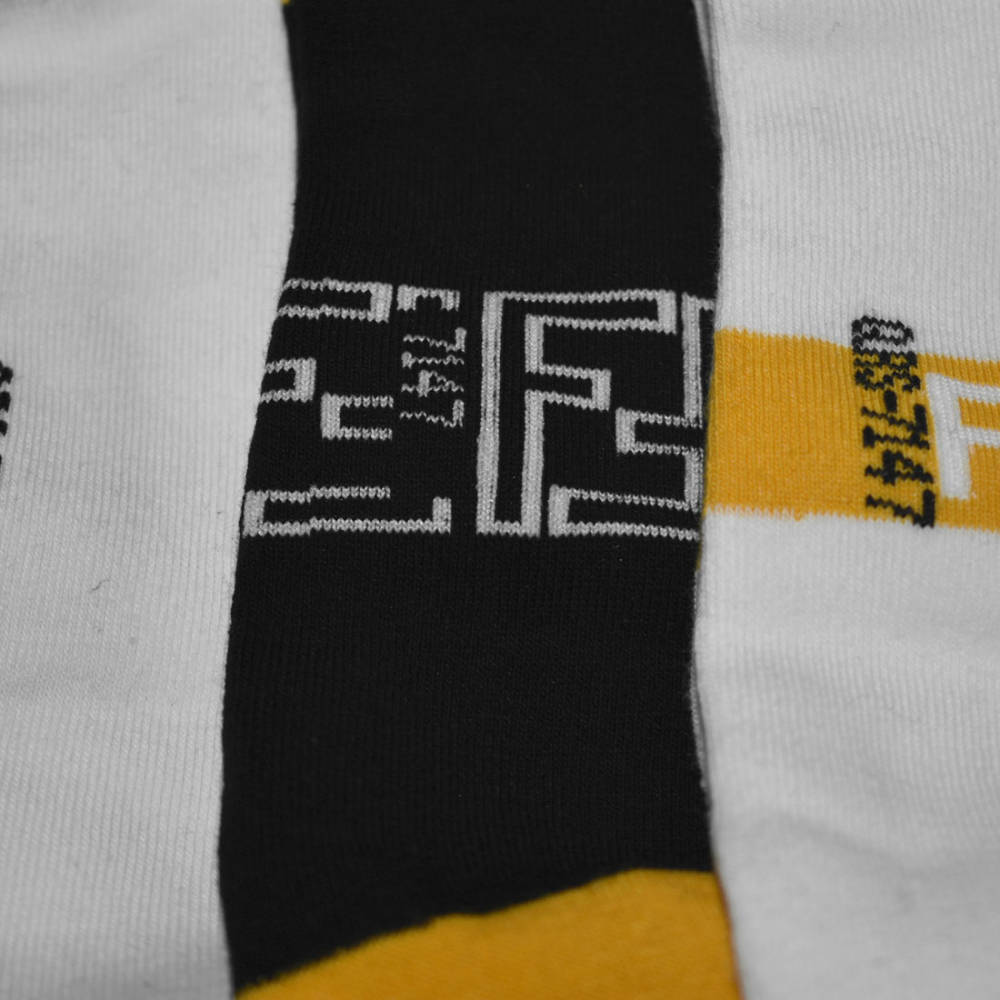 Fendi logo Embroidery Premium Low Anklet Socks-3
