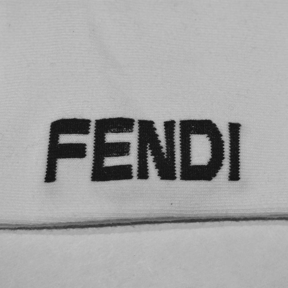 Fendi logo Embroidery Premium Low Anklet Socks-2