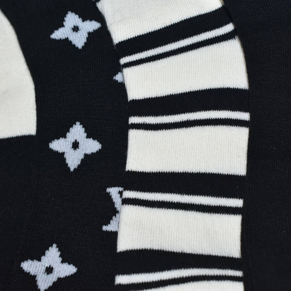 Louis Vuitton Monogram Embroidery Anklet Socks-3