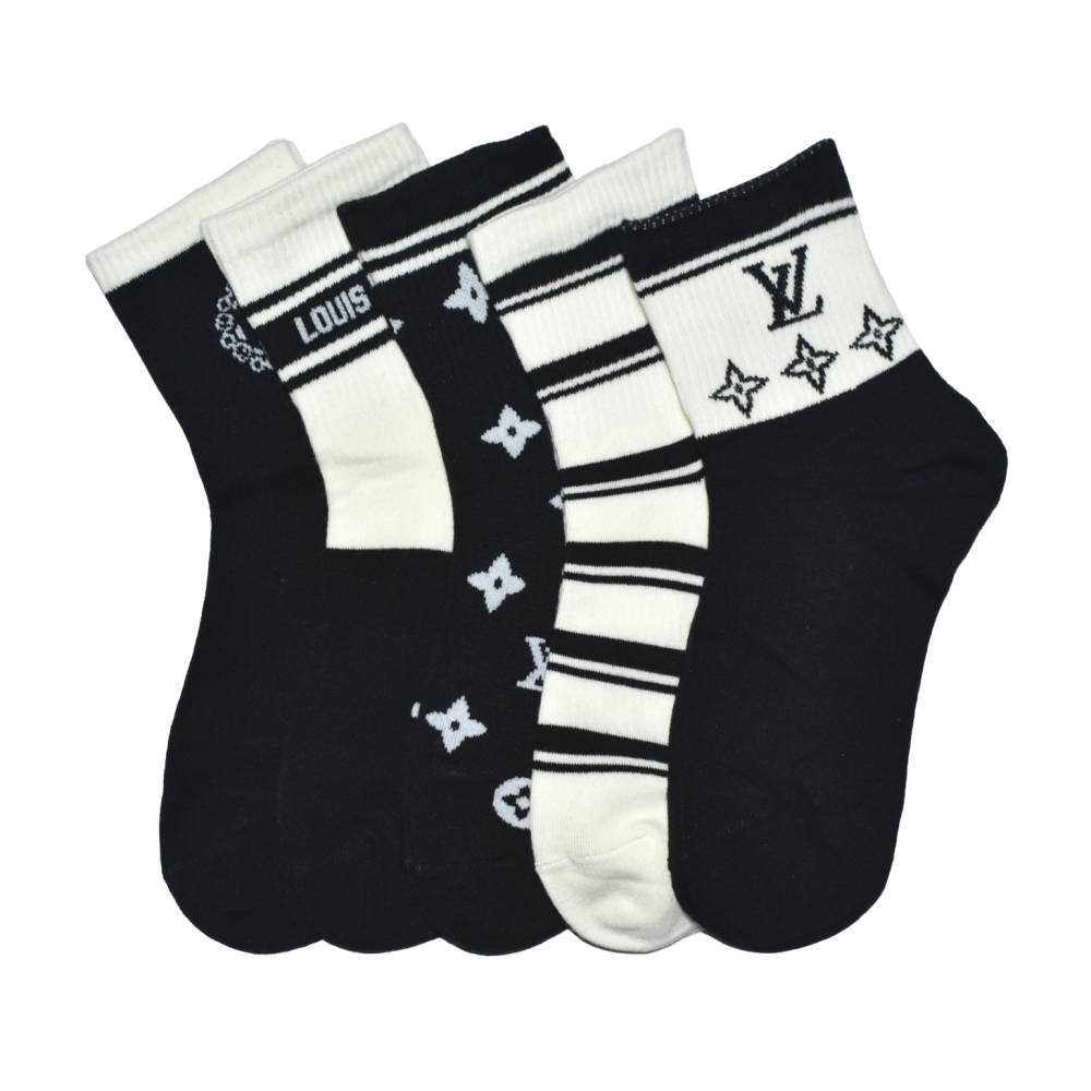 Louis Vuitton Monogram Embroidery Anklet Socks-1