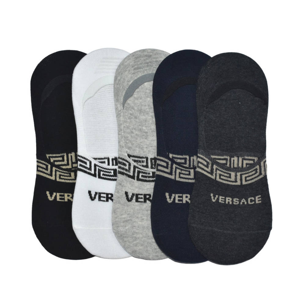 Versace Embroidery Premium No-show Socks-thumb-0