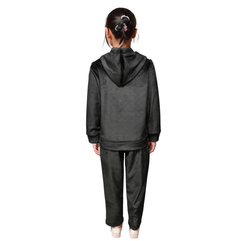 Gucci Dark Grey Premium Quality Kids Tracksuit-thumb-1