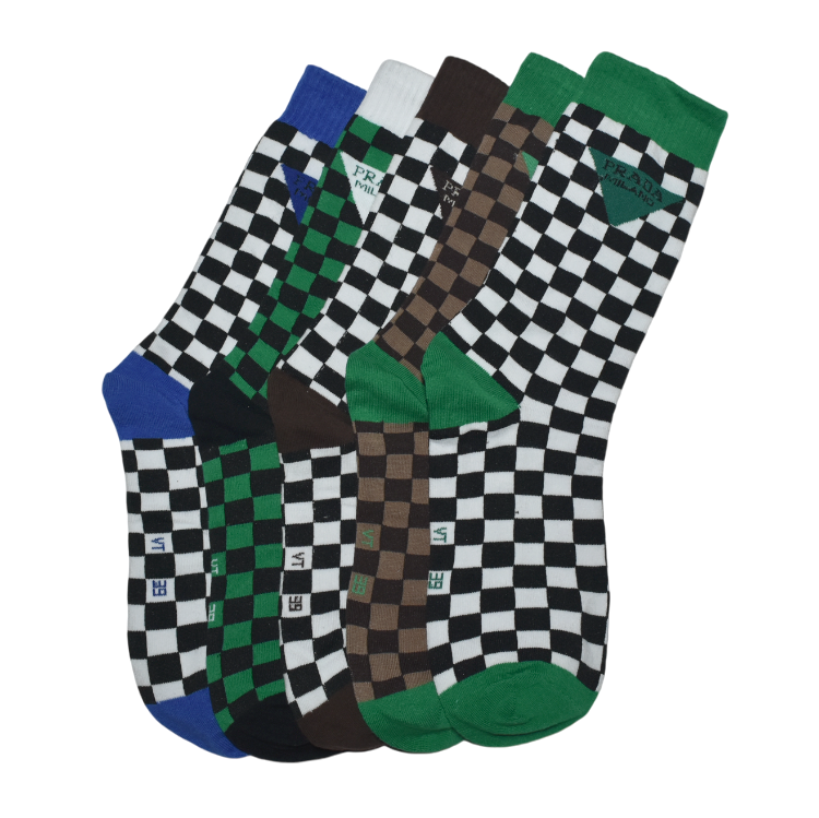 Prada Premium Quality Ankle Socks - Pack of 5-thumb-0