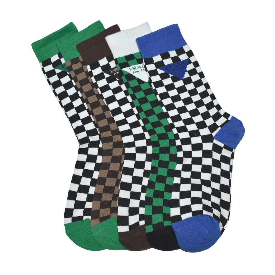 Prada Premium Quality Ankle Socks - Pack of 5-thumb-1