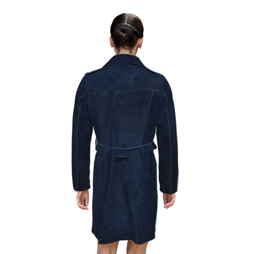 Tommy Hilfiger Blue Premium Quality Long Coat-2