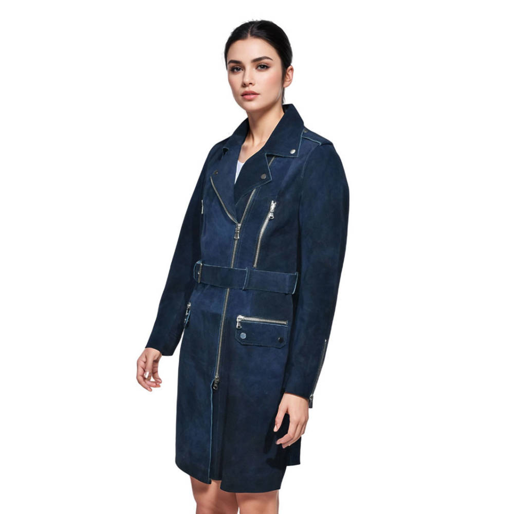 Tommy Hilfiger Blue Premium Quality Long Coat-1