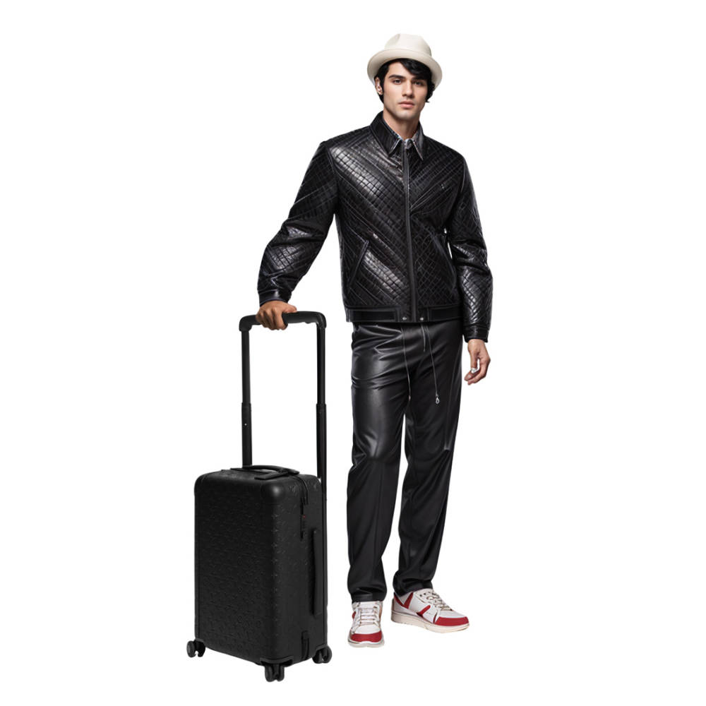 Louis Vuitton Black Premium Cabin Trolley Bag-4