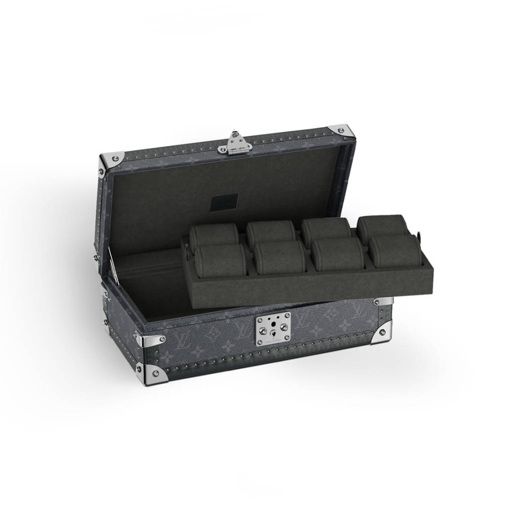Louis Vuitton Black Luxury 8 Watch Box-1