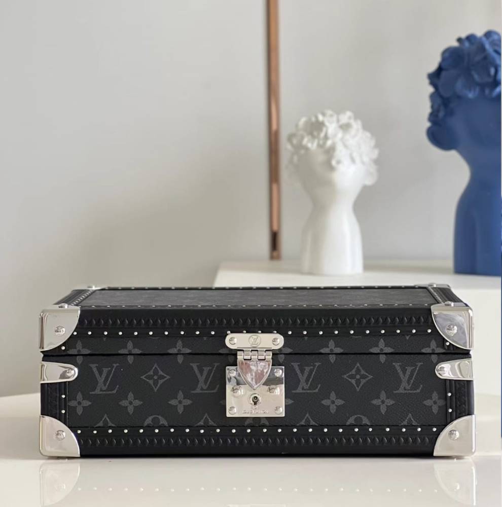 Louis Vuitton Black Luxury 8 Watch Box-2