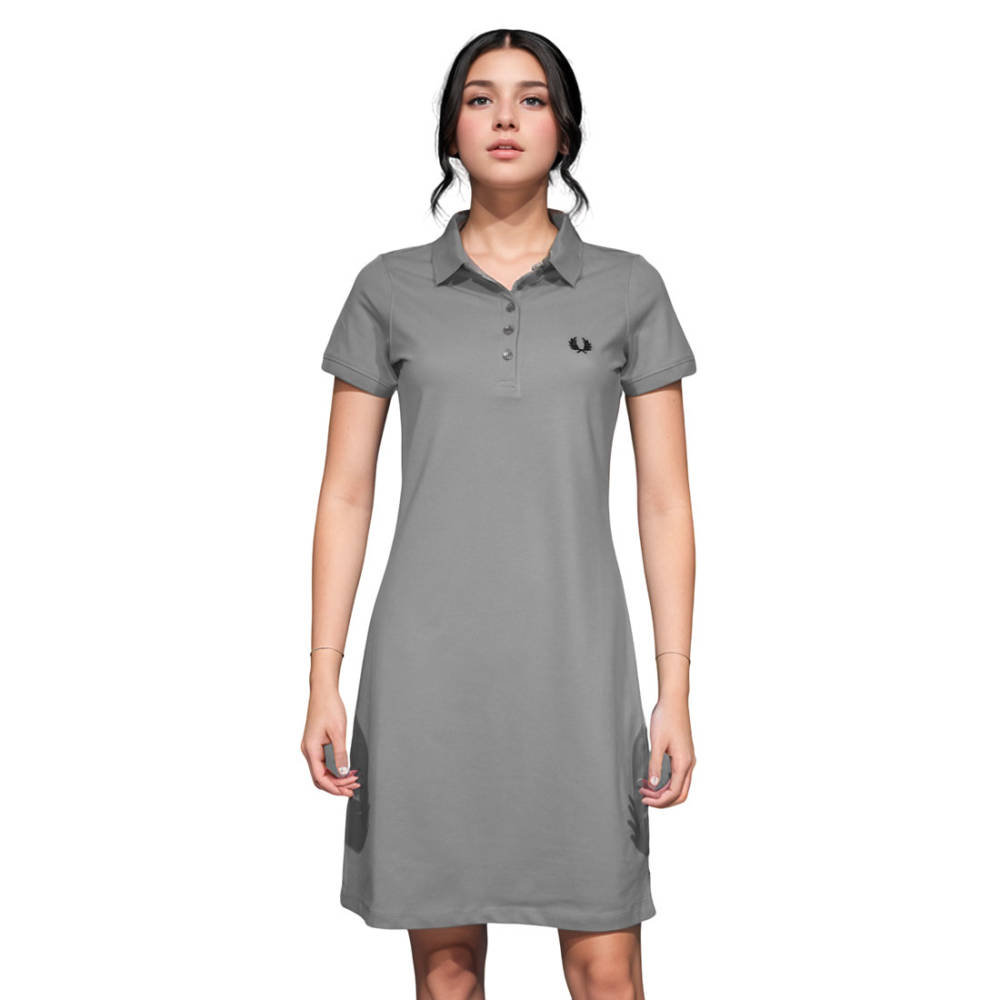 Fred Perry Embroidery Logo Grey Premium Dress-1