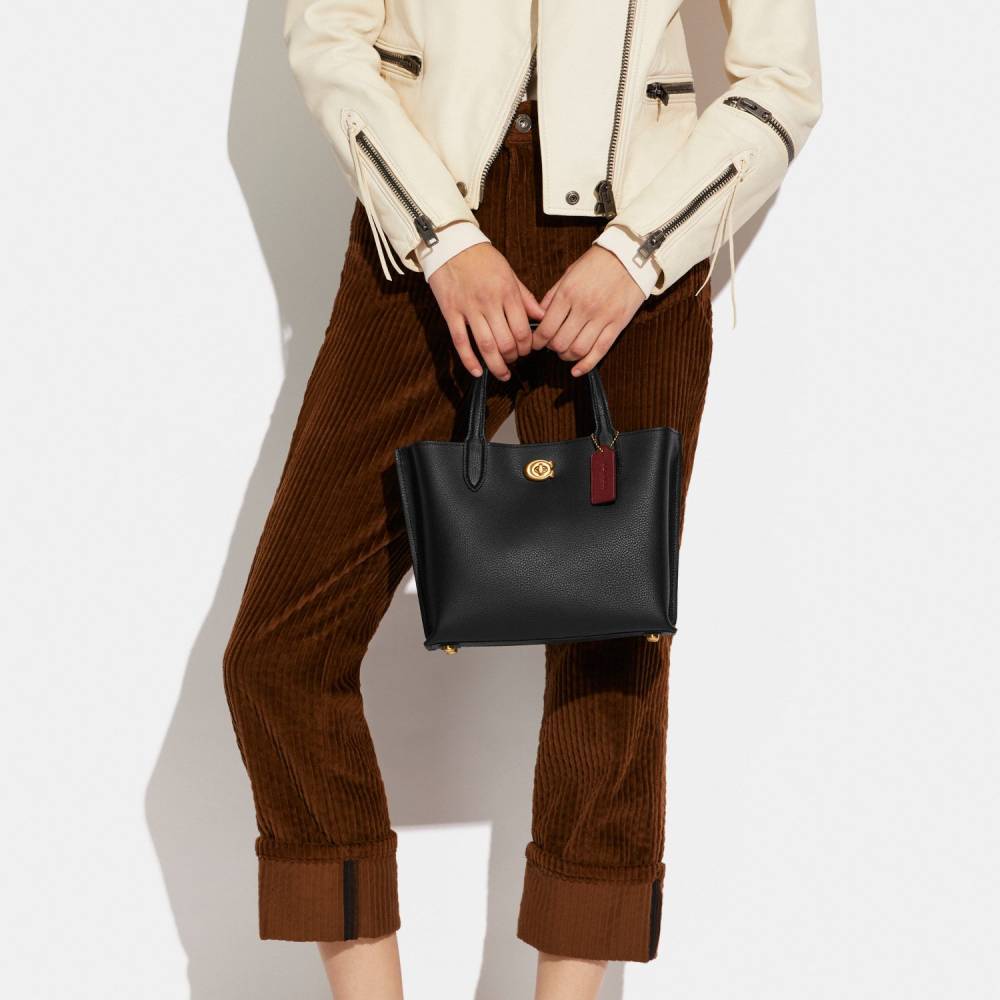 Coach Black Willow Tote Bag-thumb-5