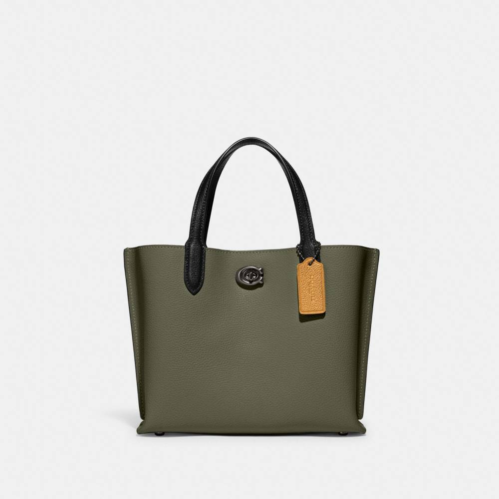 Coach Green Willow Tote Bag-thumb-0