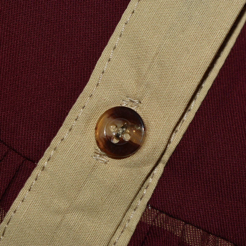 Burberry Wine Premium Girls Dress-thumb-4