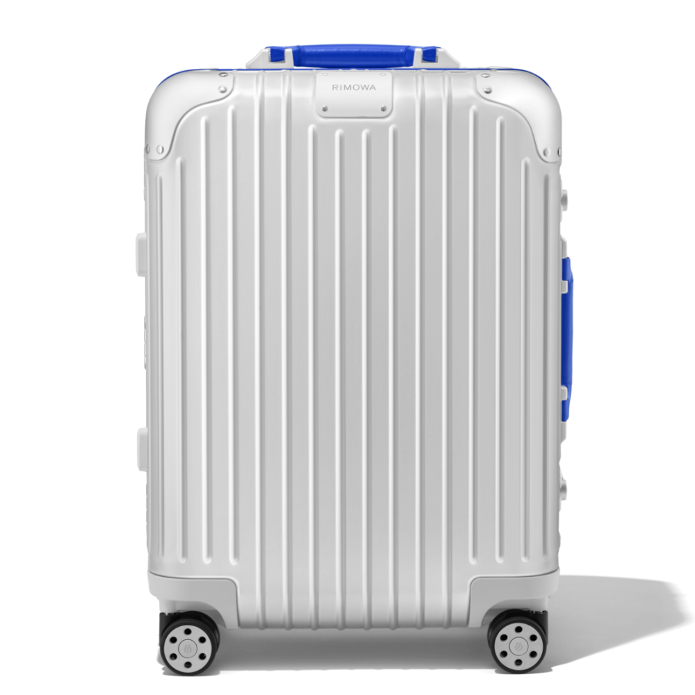 Rimowa Blue Premium Cabin Twist Trolley Bag-thumb-0