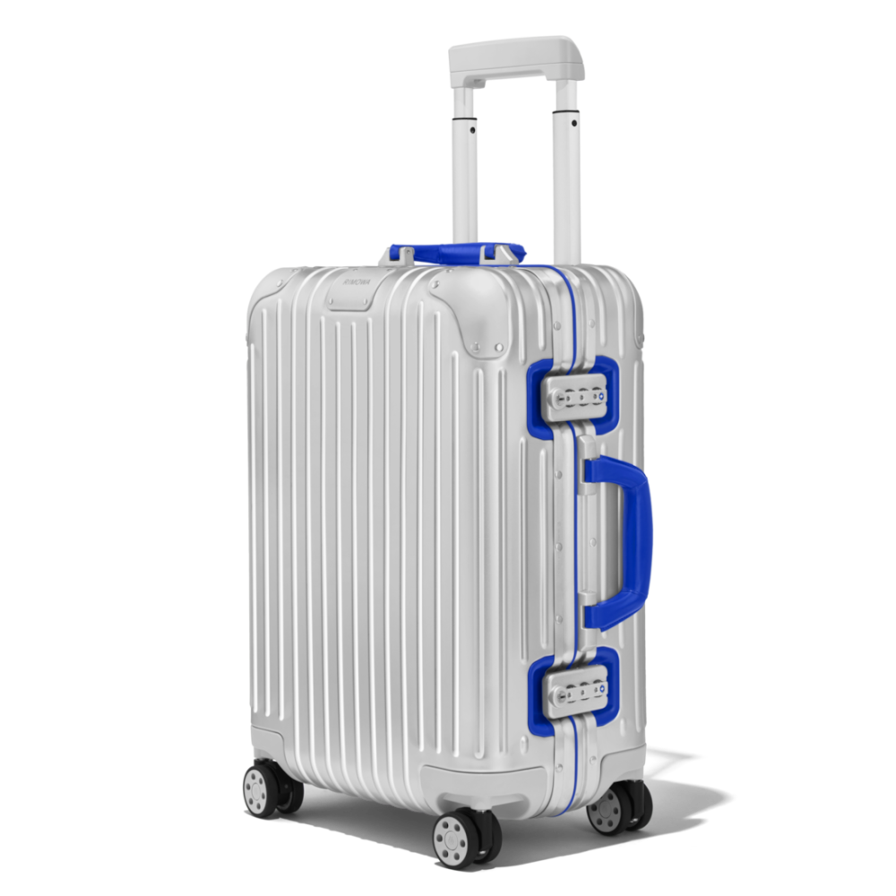 Rimowa Blue Premium Cabin Twist Trolley Bag-thumb-2