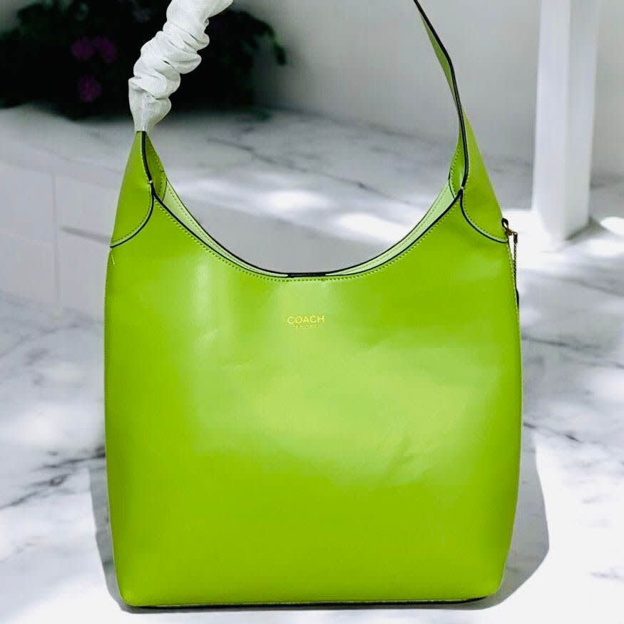 Coach Signature Green Shoulder Bag-thumb-0