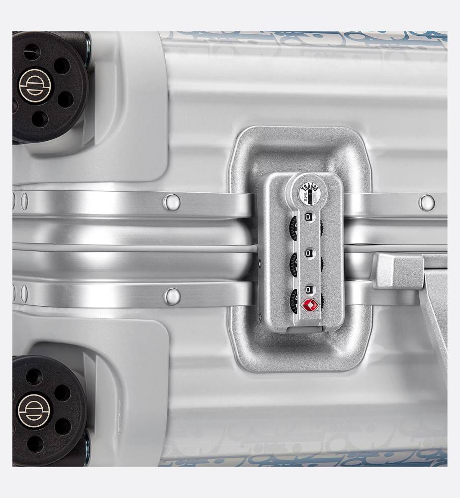 Dior & Rimowa blue Premium Cabin Trolley Bag-4