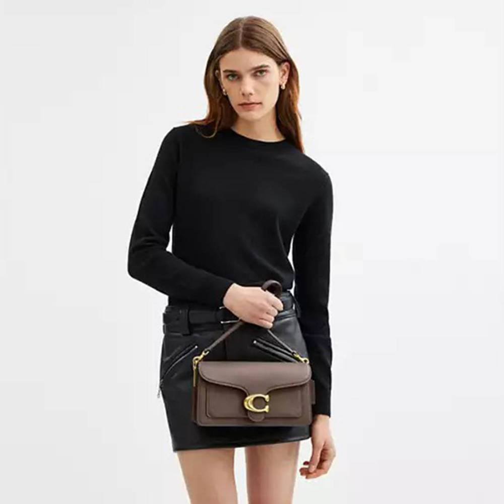 Coach Georgie In Blocked Signature Canvas Shoulder Bag-thumb-2