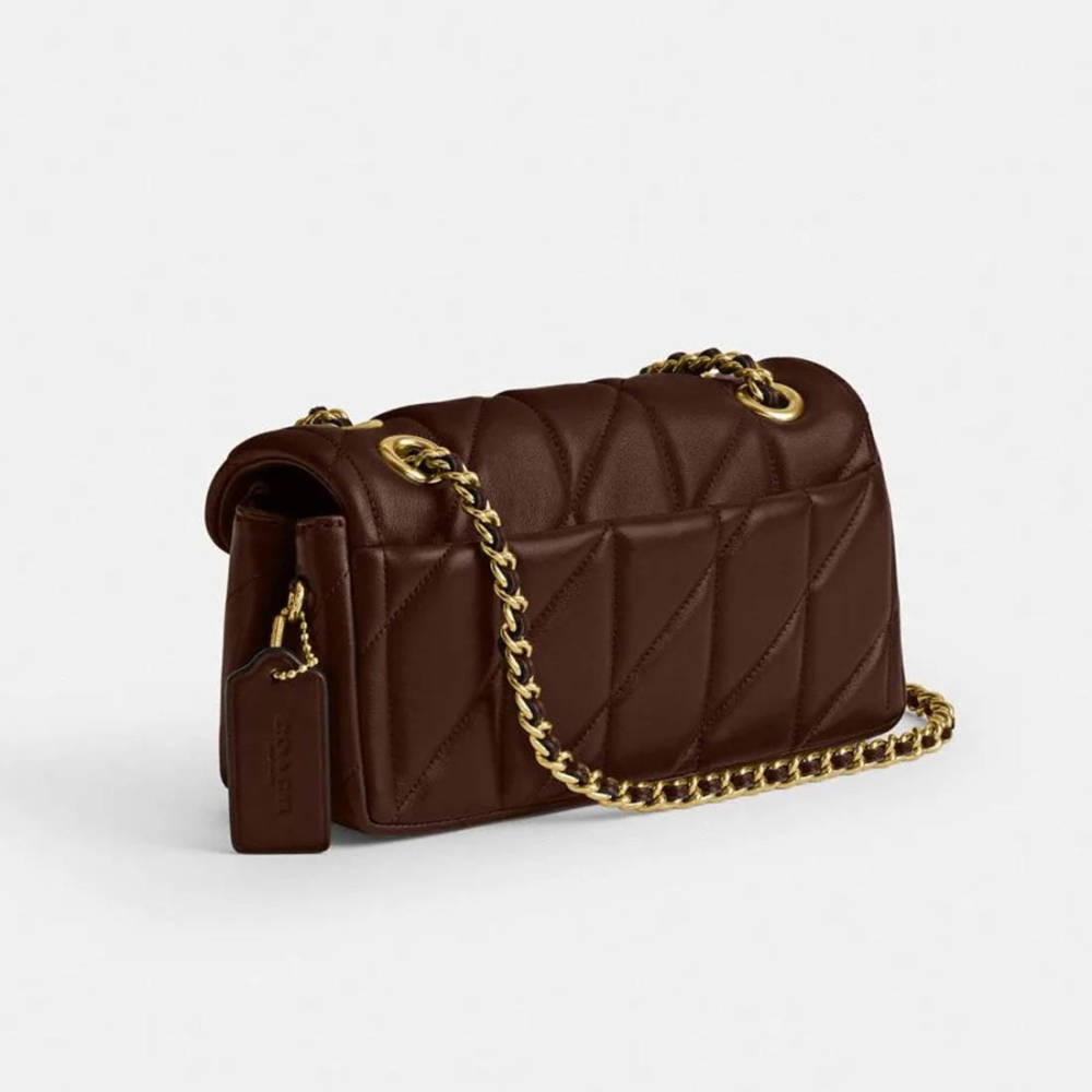 Coach Tabby 26 With Pillow Quilting Dark Wine Sling Bag-2