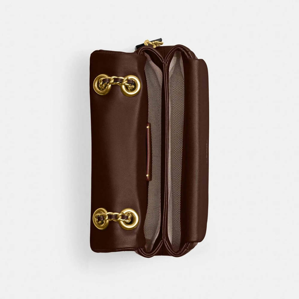 Coach Tabby 26 With Pillow Quilting Dark Wine Sling Bag-3