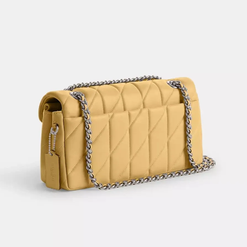 Coach Tabby 26 With Pillow Quilting Yellow Sling Bag-thumb-1