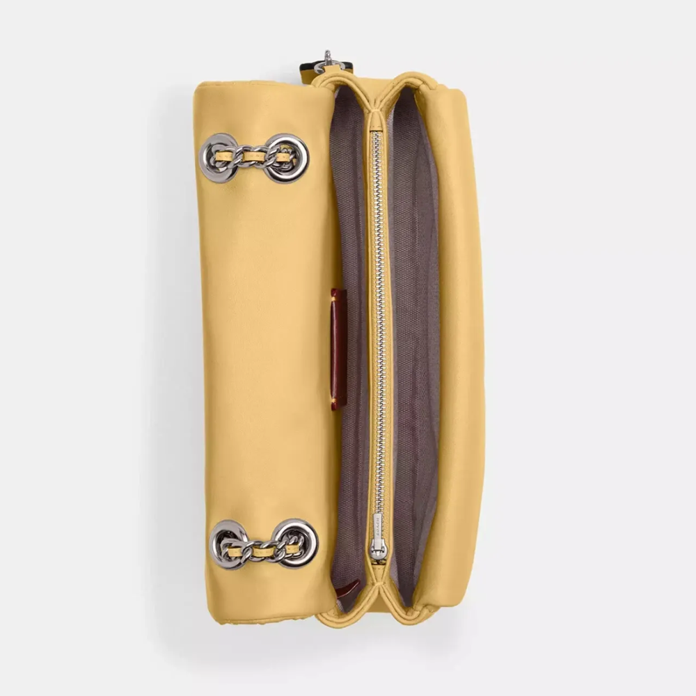 Coach Tabby 26 With Pillow Quilting Yellow Sling Bag-thumb-3