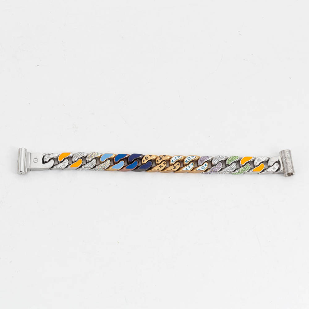 Louis Vuitton Chain Links Patches Multicolor Bracelet-1
