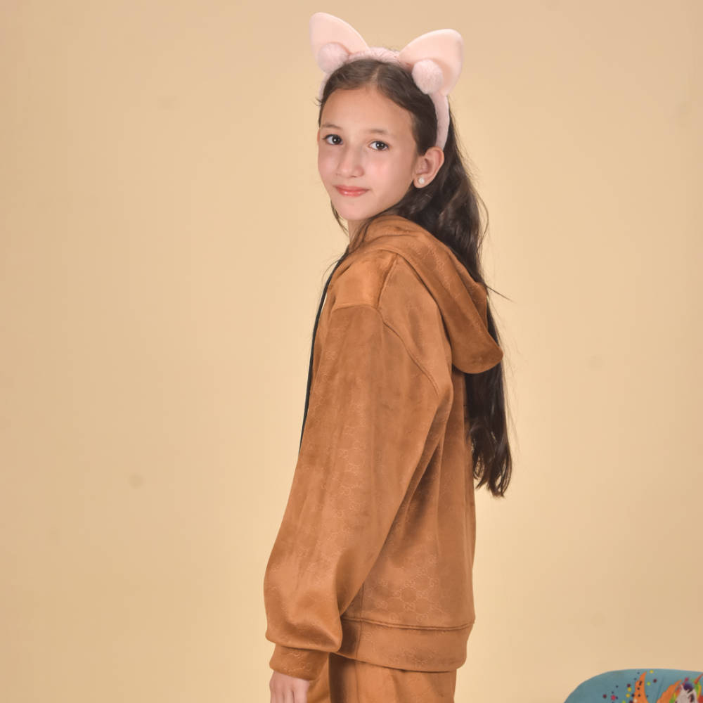 Gucci Brown Premium Quality Kids Tracksuit-thumb-5