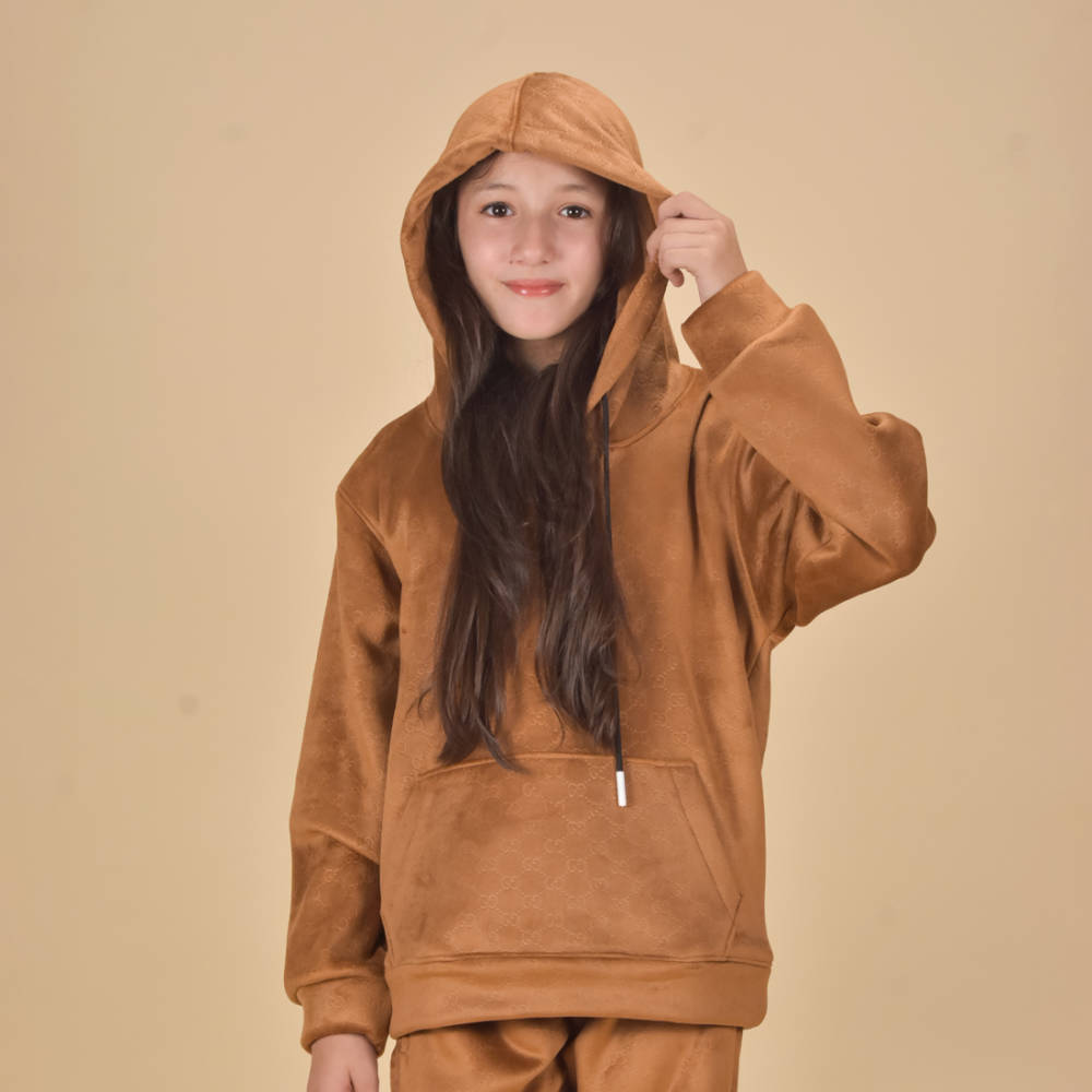 Gucci Brown Premium Quality Kids Tracksuit-thumb-1