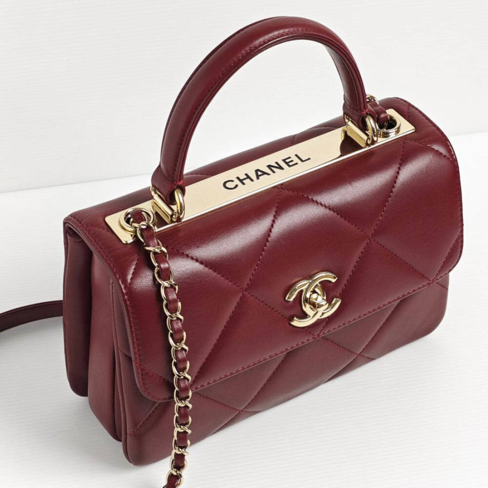 Chanel New Trendy CC Top Wine Handle Sling Bag-thumb-0