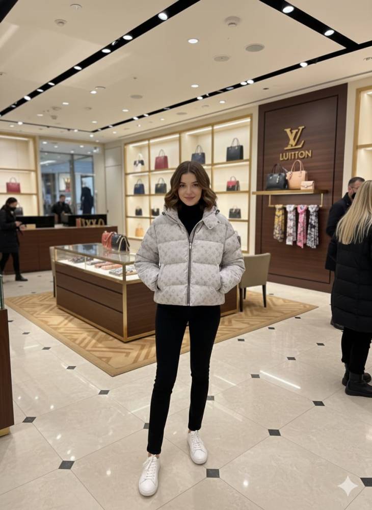 Louis Vuitton Grey Premium Quality Jacket-thumb-3