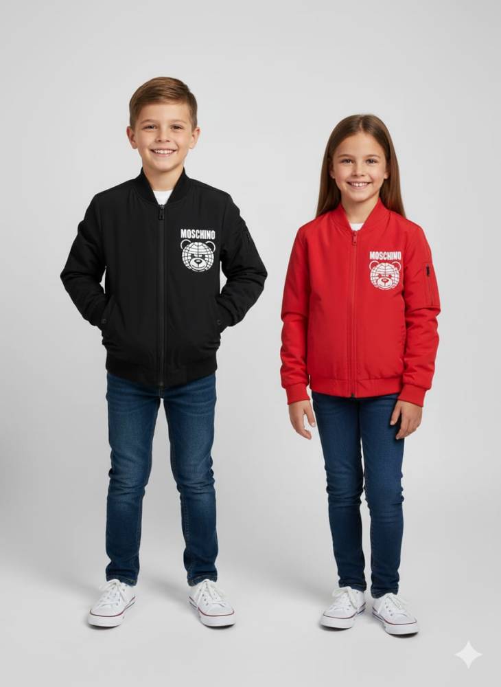 Moschino Red High End Quality Kid's Jacket-1