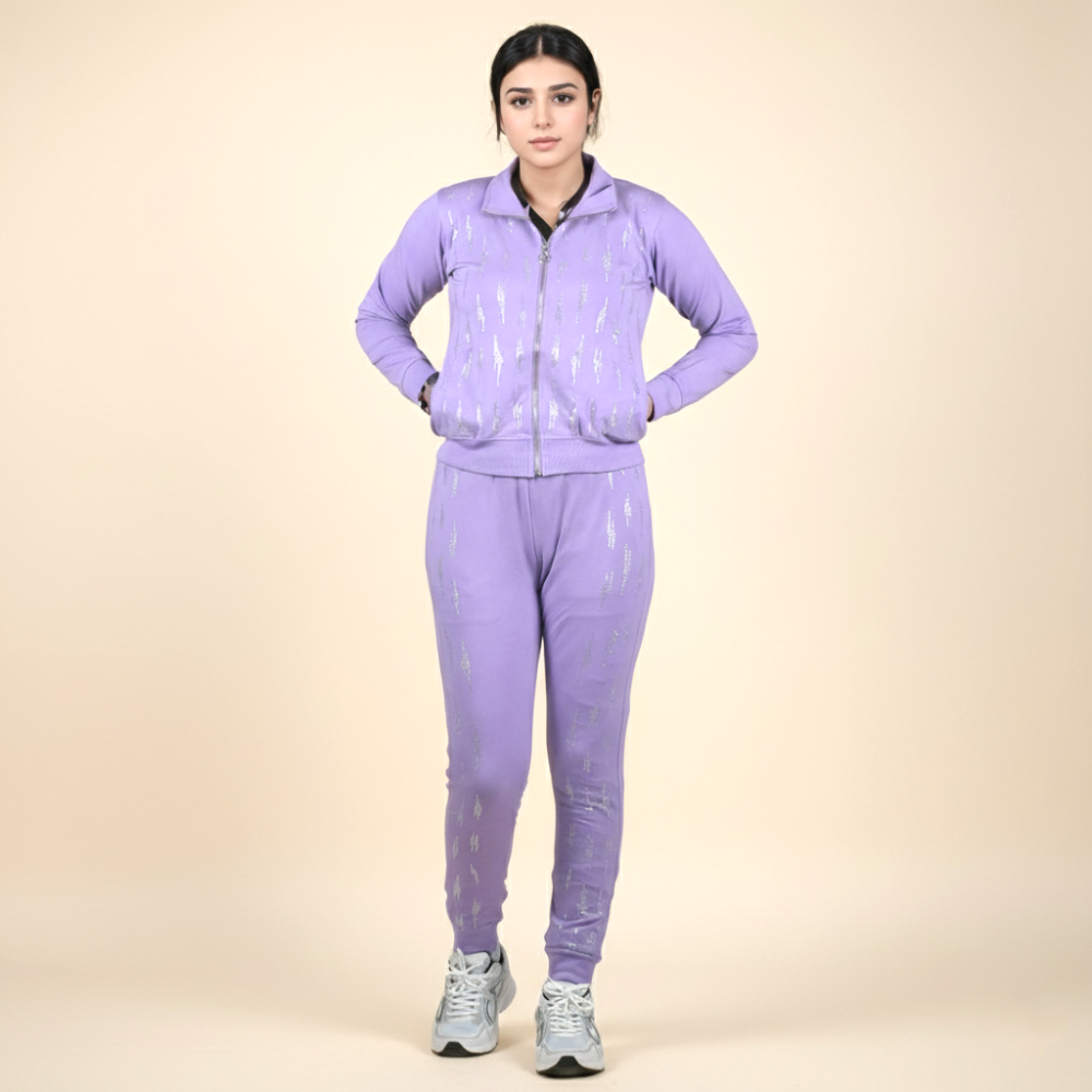 Burberry Purple Premium Quality Tracksuit-2