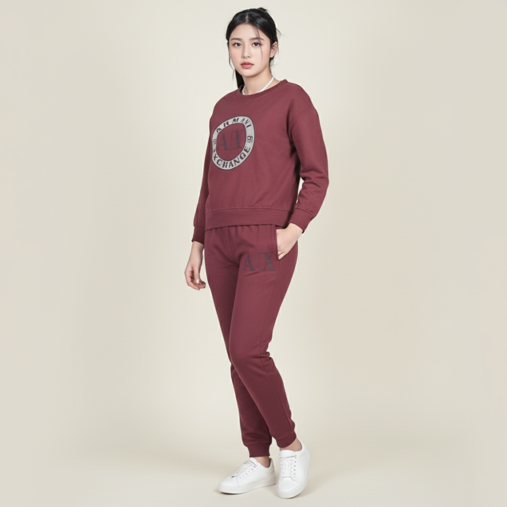 Armani Exchange Magenta Premium Quality Tracksuit-thumb-2