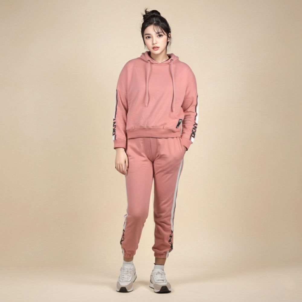 DKNY Pink Premium Quality Tracksuit-2