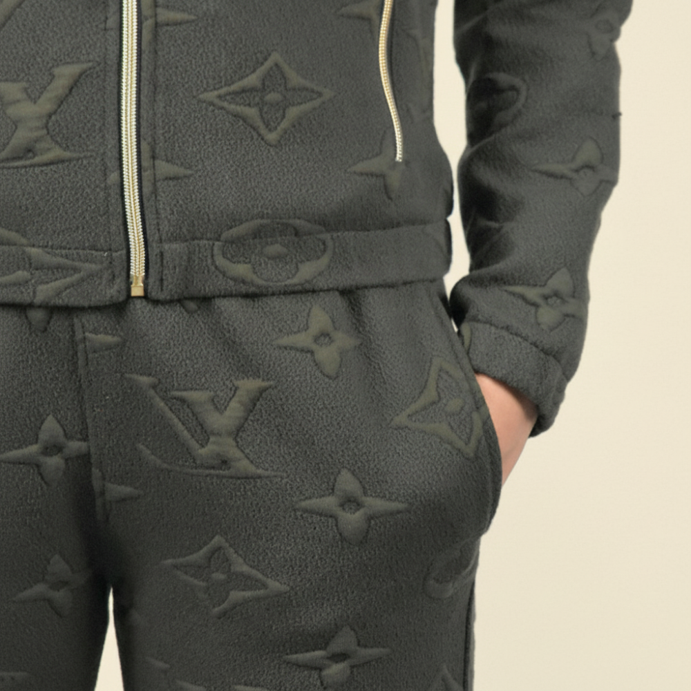 Louis Vuitton Green Premium Quality Tracksuit-4