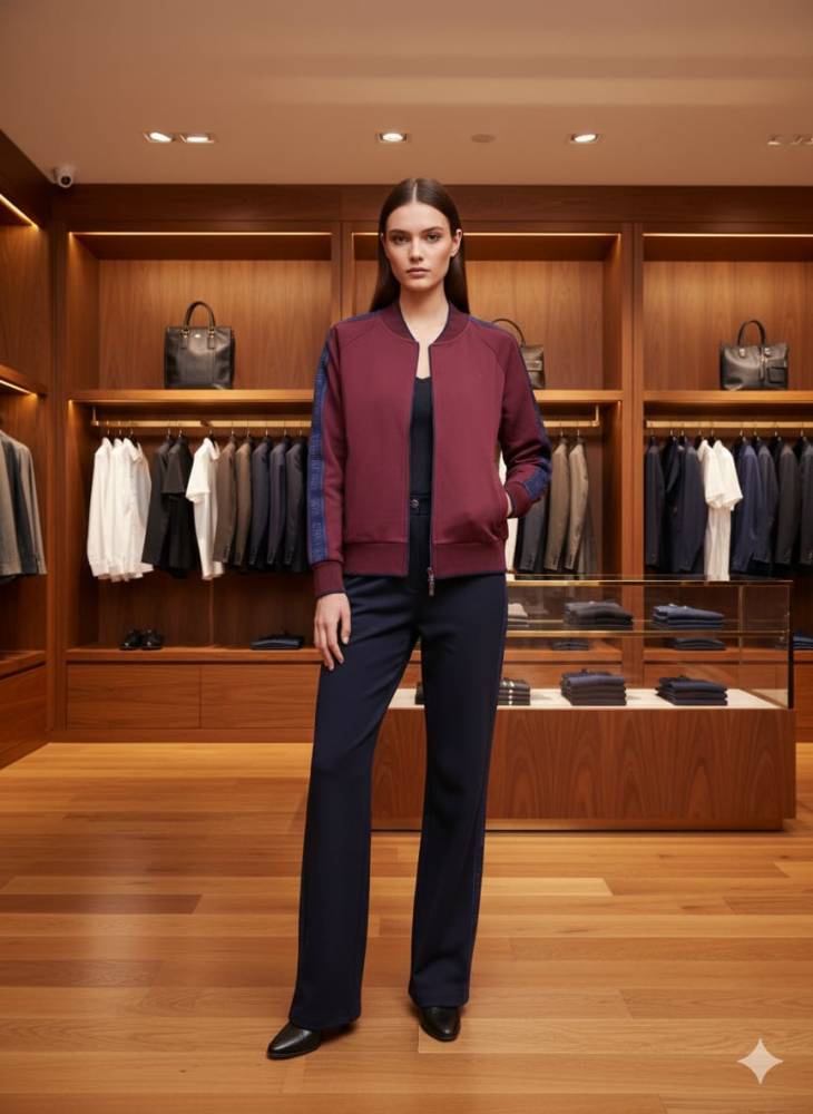 Armani Exchange Wine Premium Quality Jacket-1