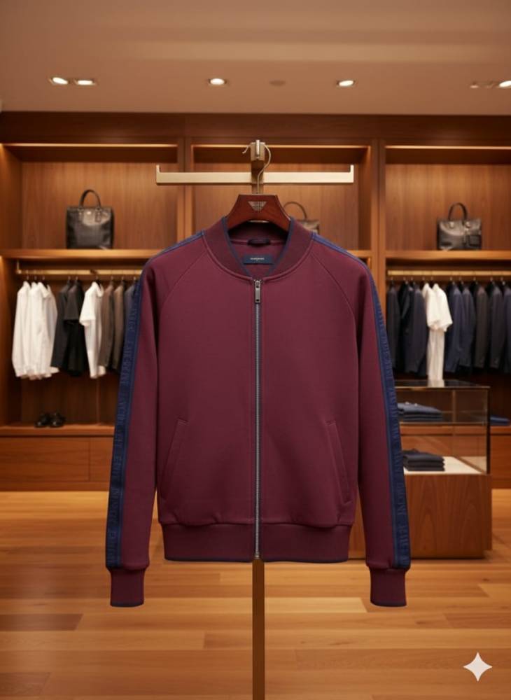 Armani Exchange Wine Premium Quality Jacket-2